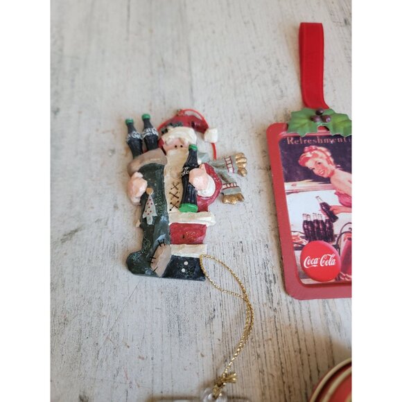 Vintage coke bottle Santa Claus stalking variety unique set decor - Picture 3 of 8
